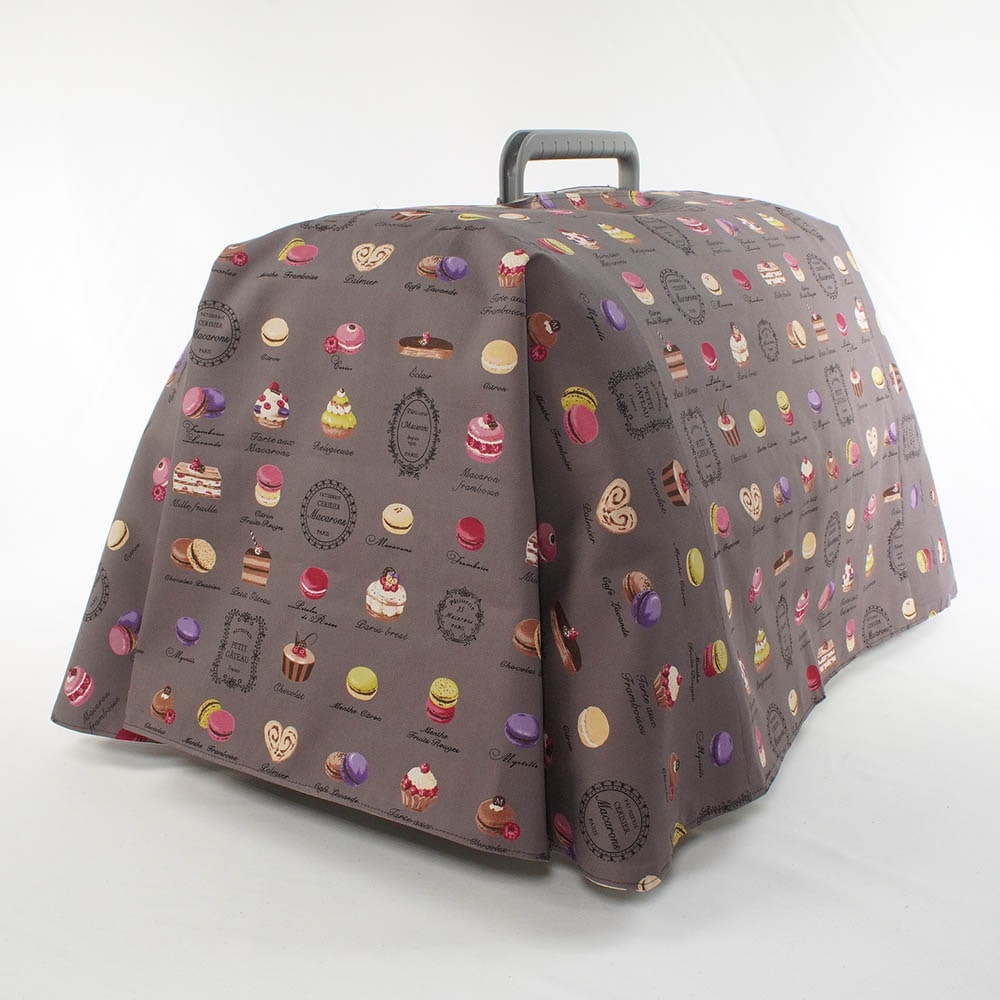 Helen's クレートカバー マカロンチョコドット Mサイズ トグルボタン無し