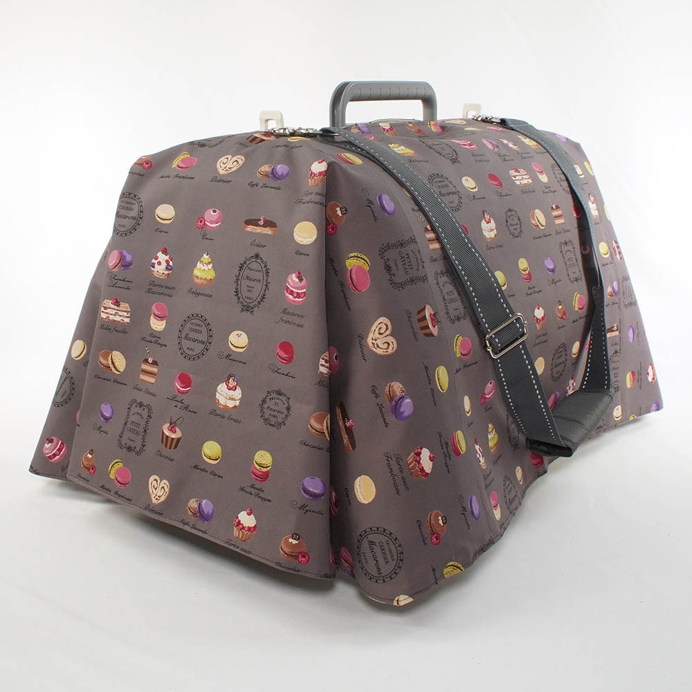 Helen's クレートカバー マカロンチョコドット Mサイズ トグルボタン無し