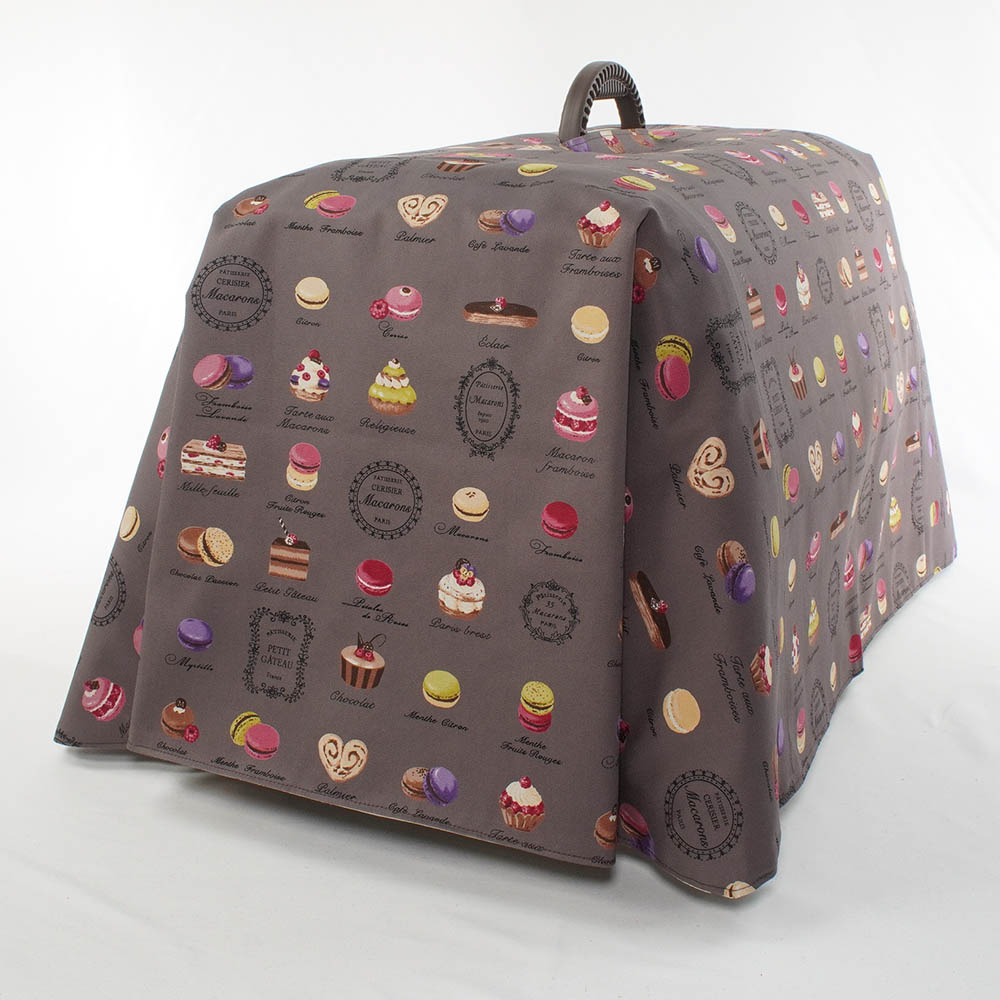 Helen's クレートカバー マカロンチョコドット Mサイズ トグルボタン無し