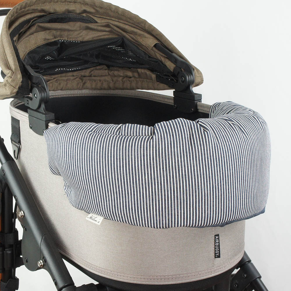 【500円OFF】DOME3レギュラー用クッションセット ぷくぷく あごのせクッション＋キャリークッションベッド Sサイズ ヒッコリーデニムネイビー