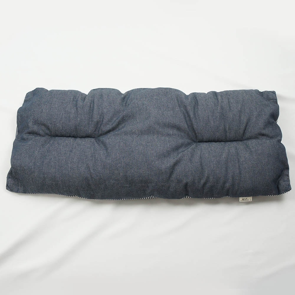 【500円OFF】DOME3レギュラー用クッションセット ぷくぷく あごのせクッション＋キャリークッションベッド Sサイズ ヒッコリーデニムネイビー