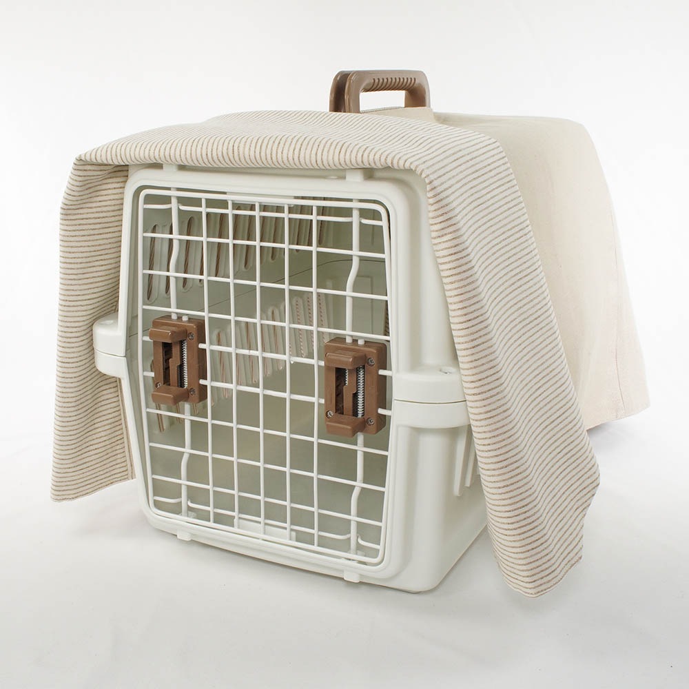 Helen's クレートカバー リトアニアリネン Mサイズ トグルボタン無し