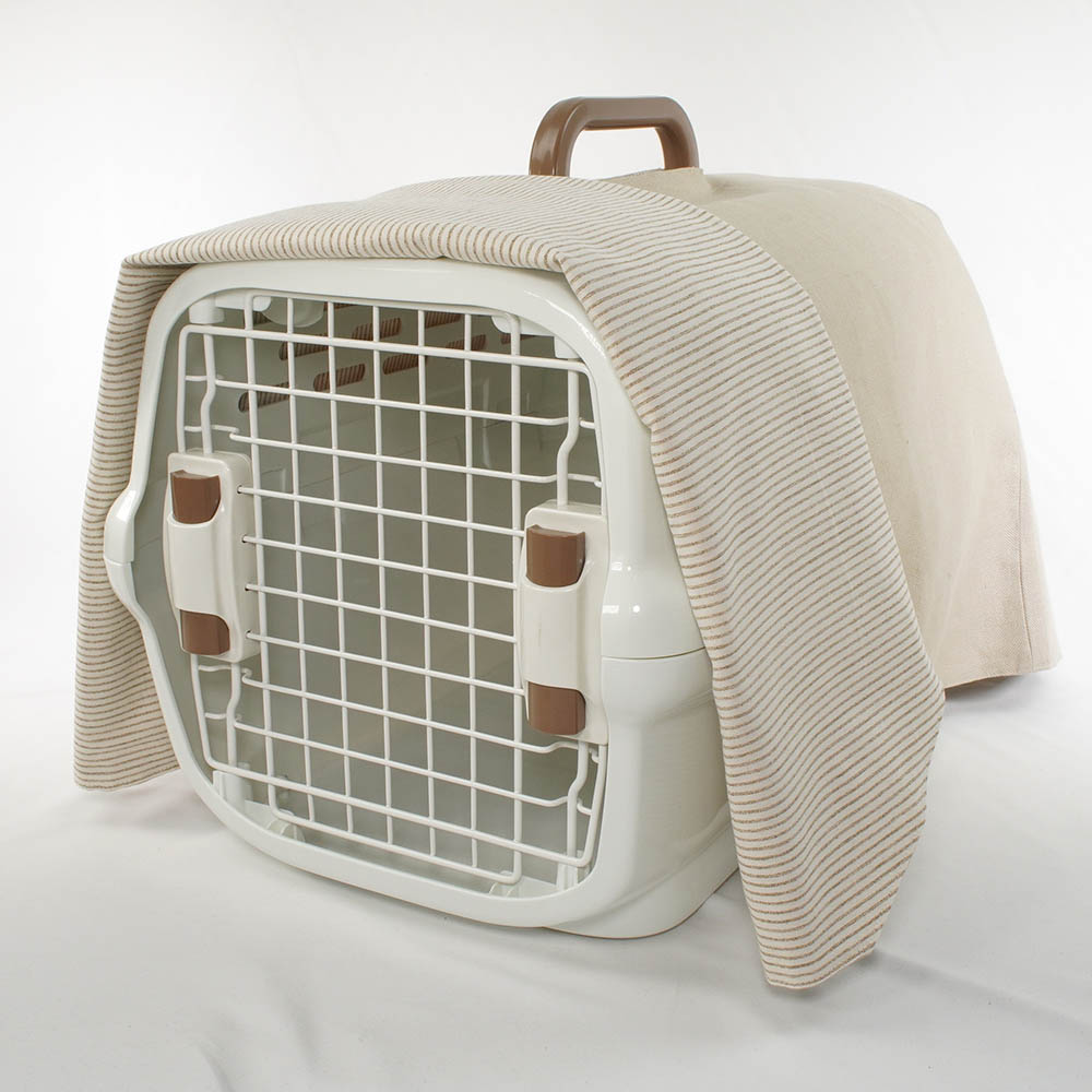 Helen's クレートカバー リトアニアリネン Mサイズ トグルボタン無し