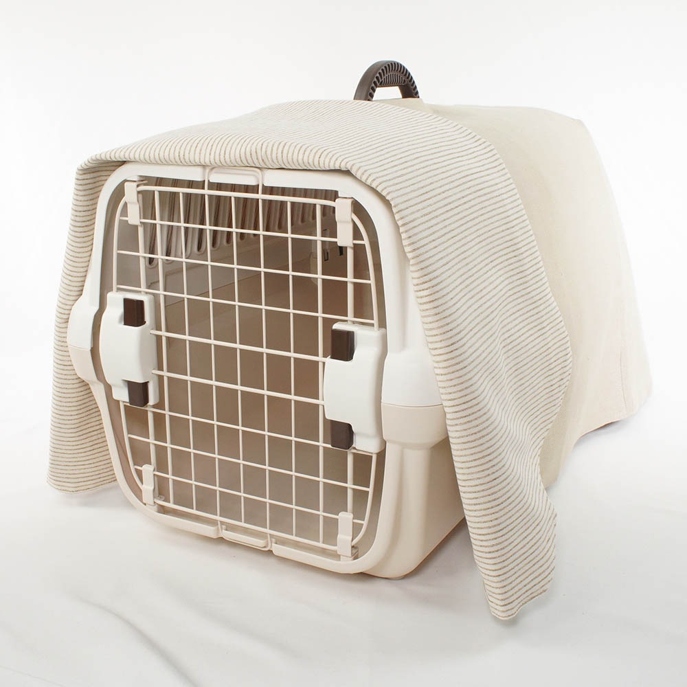 Helen's クレートカバー リトアニアリネン Mサイズ トグルボタン無し