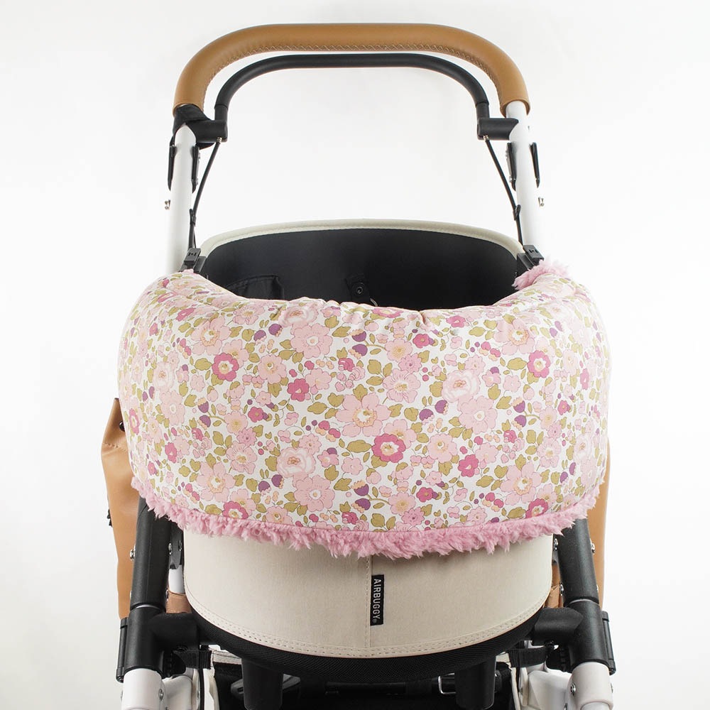 【500円OFF】DOME3レギュラー用クッションセット ぷくぷく あごのせクッション＋キャリークッションベッド Sサイズ リバティプリント Betsy ピンクファー