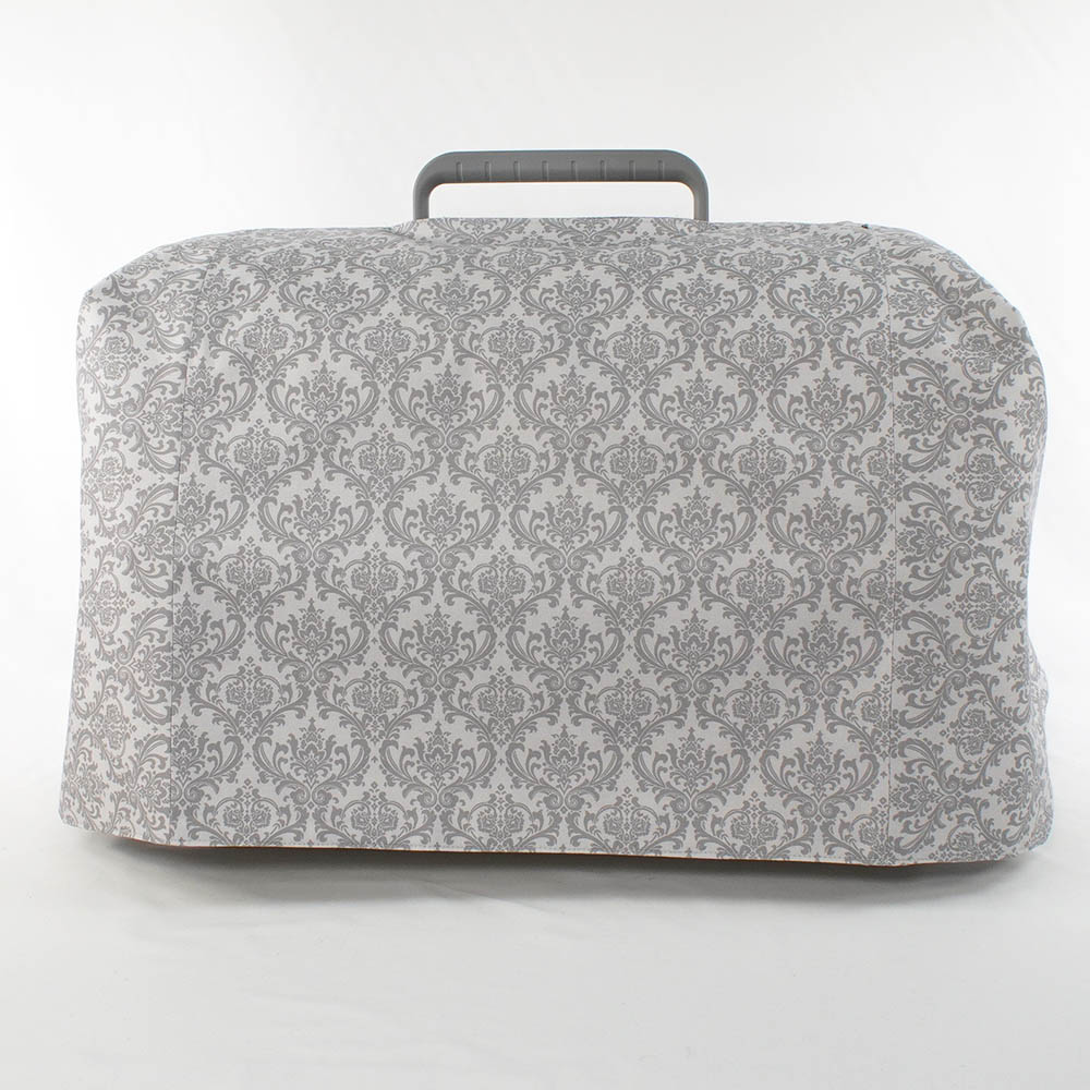 Helen's クレートカバー ダマスクグレー Mサイズ トグルボタン付き