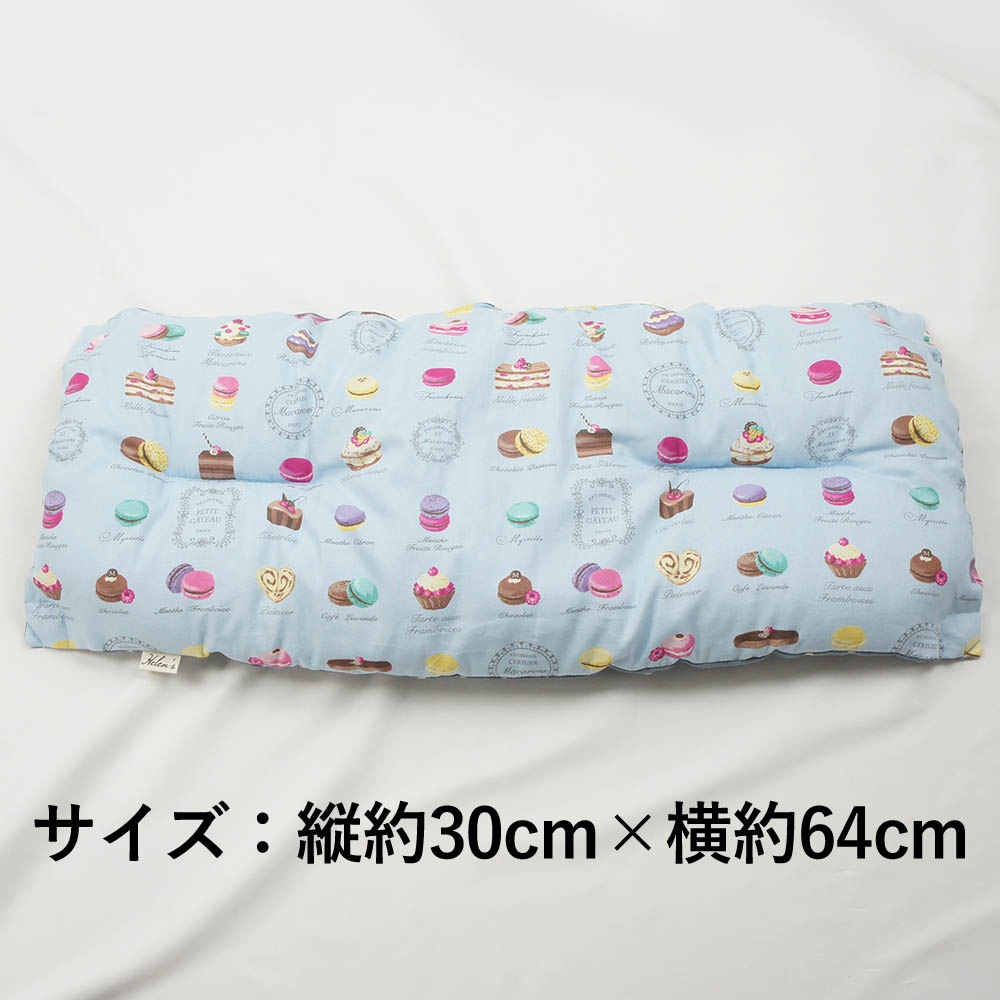 【500円OFF】DOME3レギュラー用クッションセット ぷくぷく あごのせクッション＋キャリークッションベッド Sサイズ マカロンブルードット