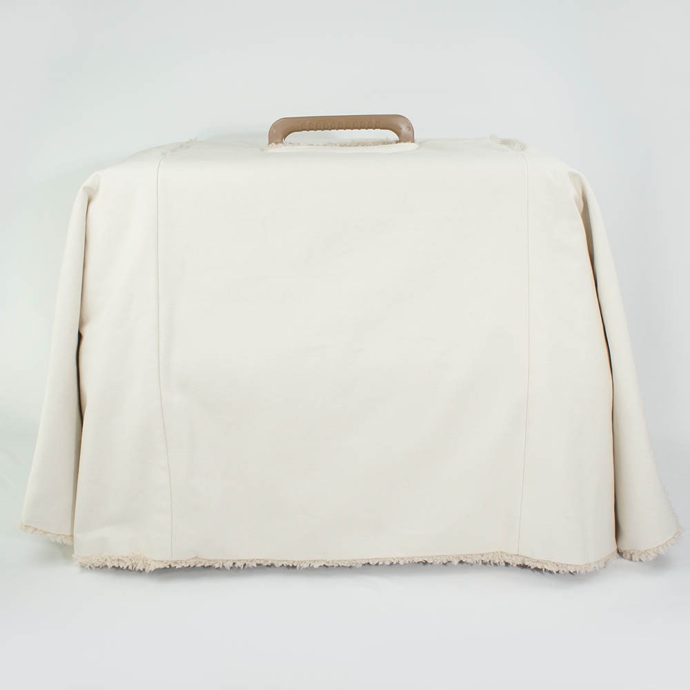 あったか３WAY  キャリーカバーブランケット 生成ファー ＜マルチ幅＞ Ｌサイズ（トグルボタン無し）