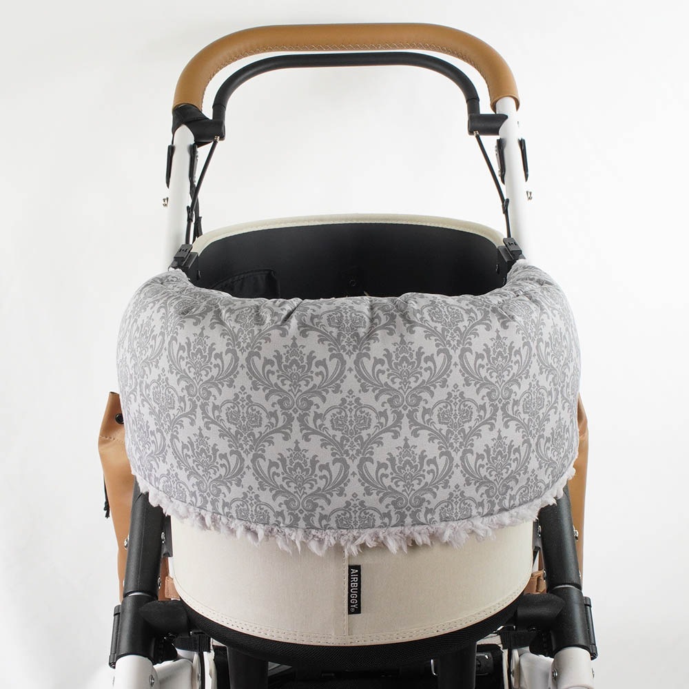 【500円OFF】DOME3レギュラー/ラージ用クッションセット ぷくぷくあごのせクッション＋あごのせ縁無しクッション Mサイズ ダマスクグレーファー