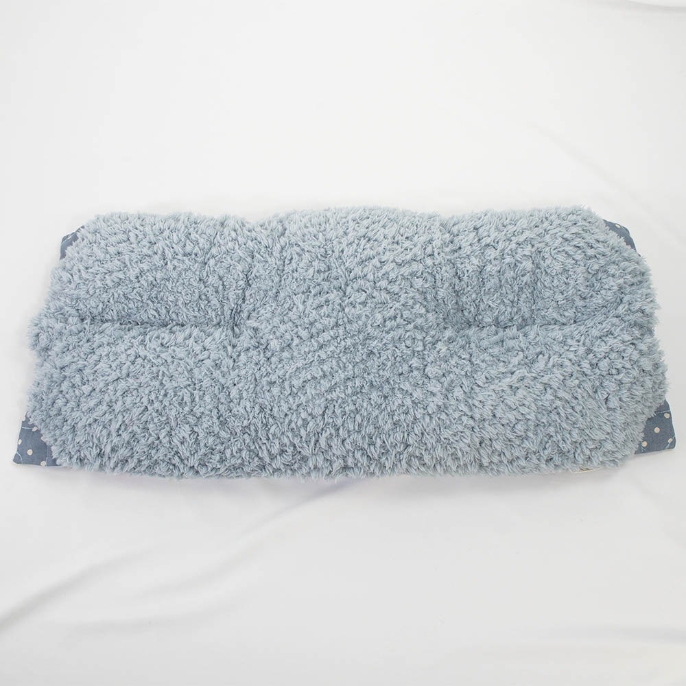 【500円OFF】DOME3レギュラー用クッションセット ぷくぷく あごのせクッション＋縁無しクッションベッド Mサイズ マカロンブルーファーサックスブルー