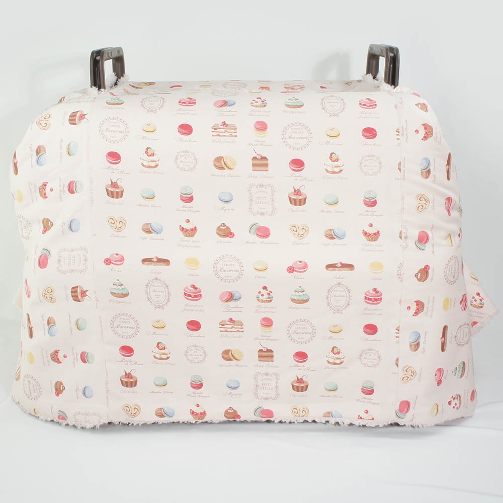 あったか３WAY キャリーカバーブランケット マカロンシャービーピンク ＜マルチ幅＞ Ｌサイズ（トグルボタン付き）