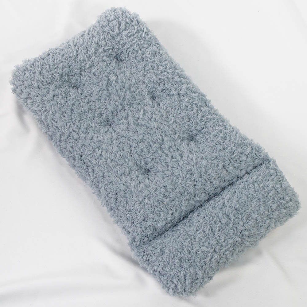 あごのせ縁無しクッション/クレートクッション マカロンブルーファーサックスブルー Sサイズ