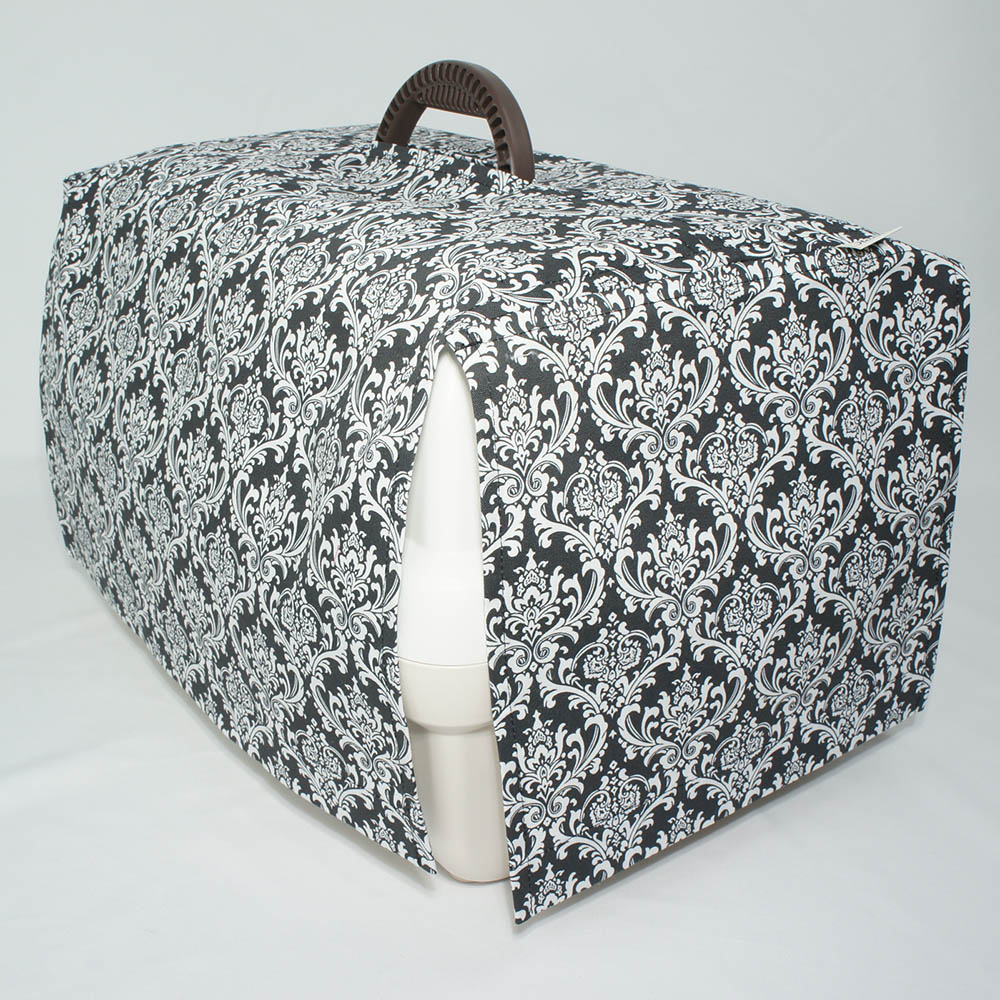 ペット キャリー 目隠し イージーカバー クレートカバー ダマスク モスブラックマルチ幅 Sサイズ ペット キャリー 目隠し イージーカバー ショルダーベルト対応