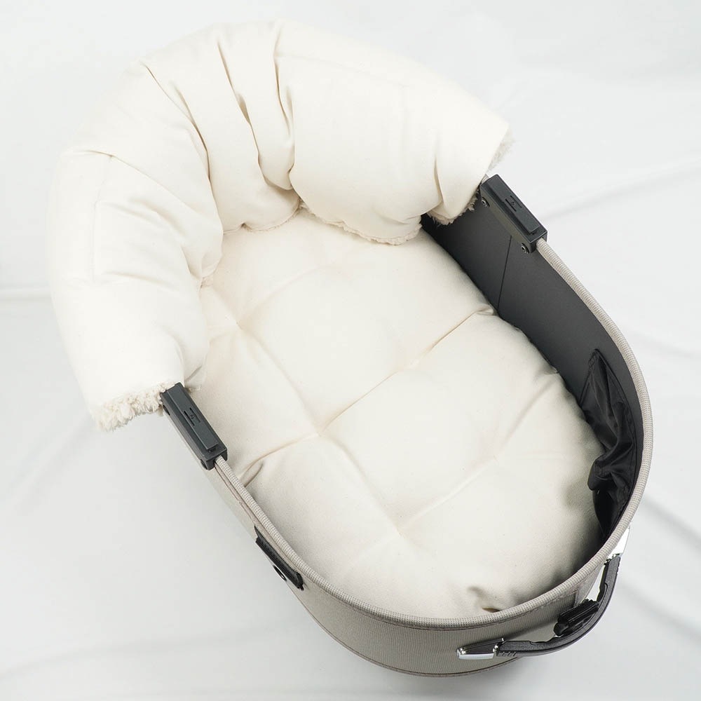 【500円OFF】DOME3レギュラー用クッションセット ぷくぷく あごのせクッション＋縁無しクッションベッド Mサイズ 生成ファー
