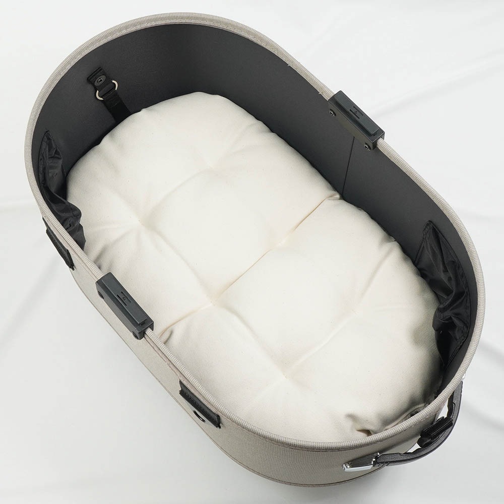 【500円OFF】DOME3レギュラー用クッションセット ぷくぷく あごのせクッション＋縁無しクッションベッド Mサイズ 生成ファー