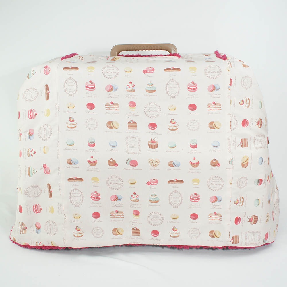 あったか３WAY キャリーカバーブランケット マカロンピンクラズベリー ＜マルチ幅＞ Ｌサイズ（トグルボタン付き）