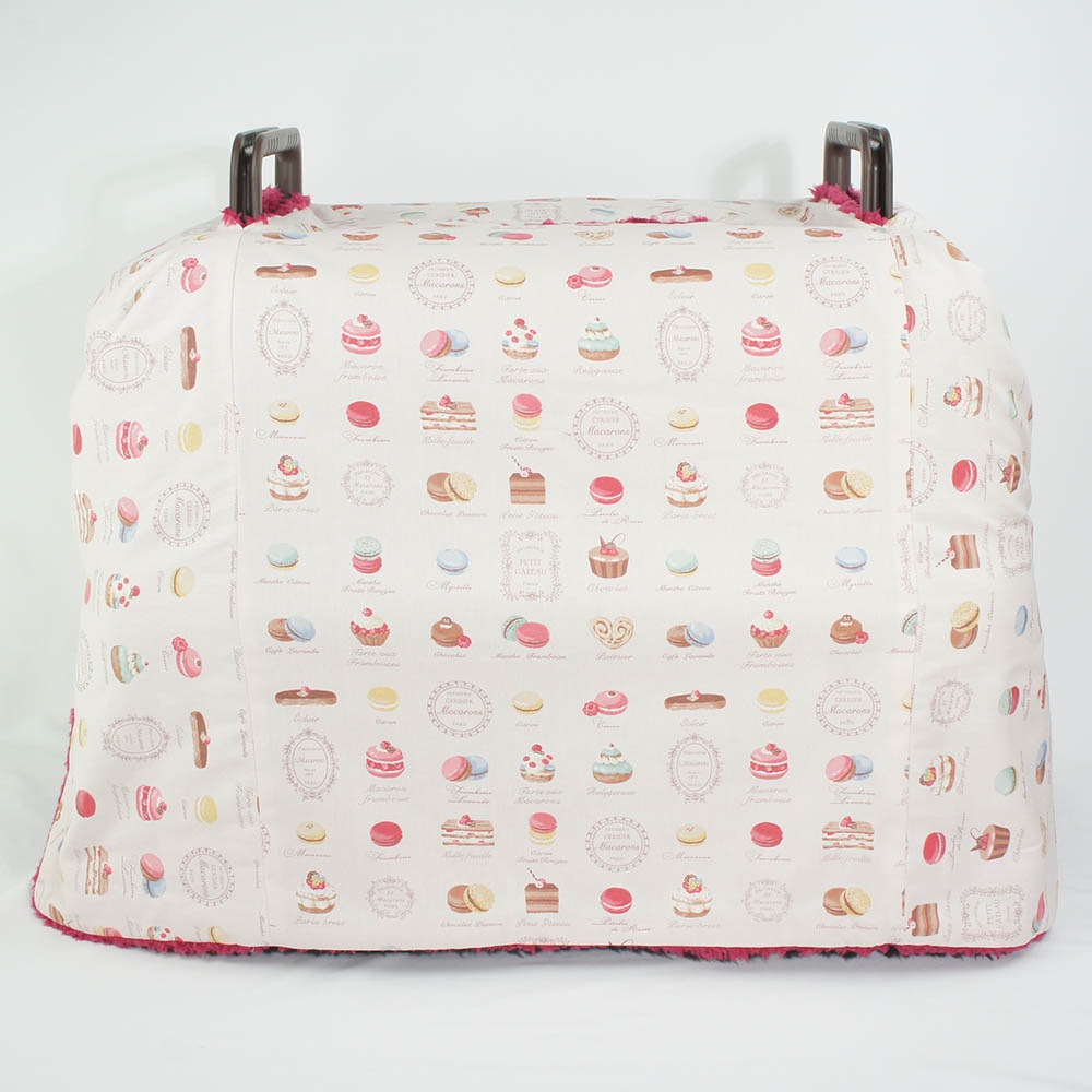 あったか３WAY キャリーカバーブランケット マカロンピンクラズベリー ＜マルチ幅＞ Ｌサイズ（トグルボタン付き）