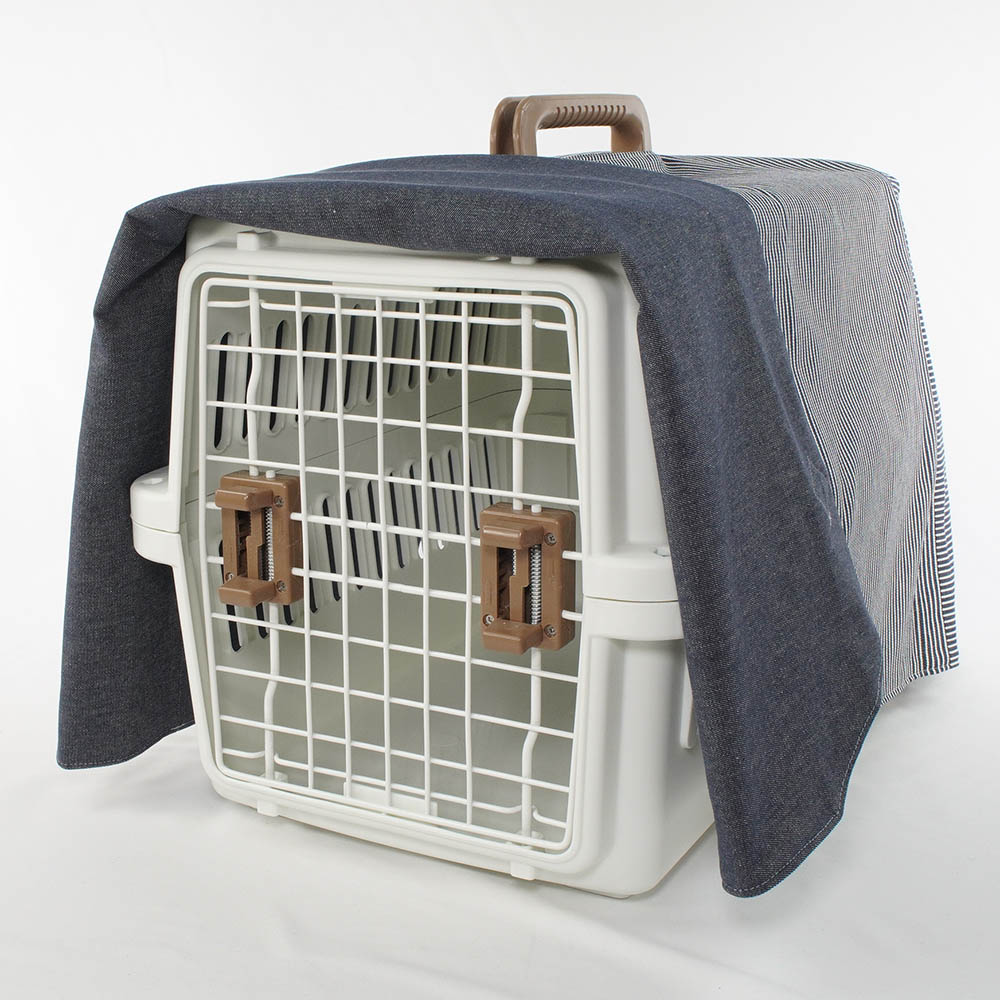 Helen's クレートカバー ヒッコリーデニムネイビー Mサイズ トグルボタン付き