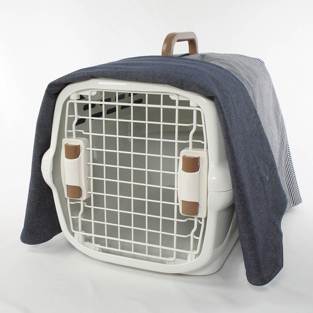 Helen's クレートカバー ヒッコリーデニムネイビー Mサイズ トグルボタン付き