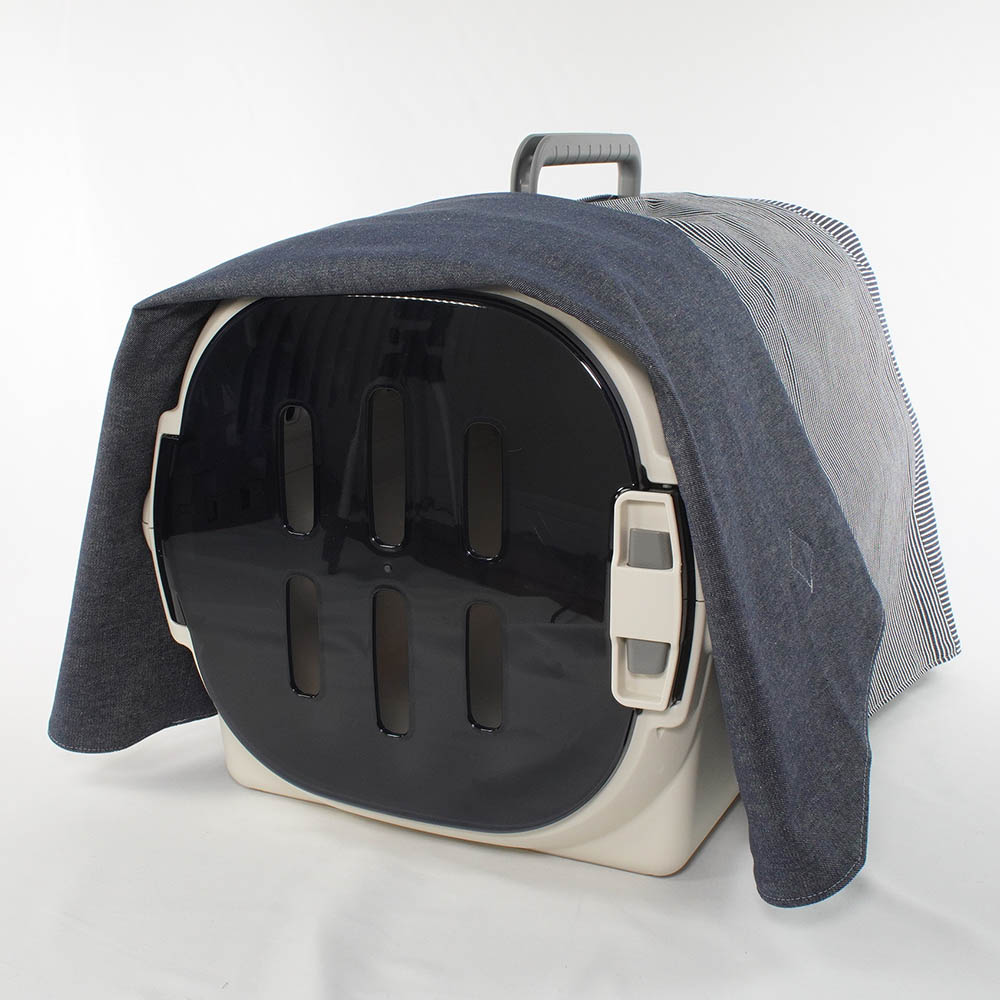 Helen's クレートカバー ヒッコリーデニムネイビー Mサイズ トグルボタン付き