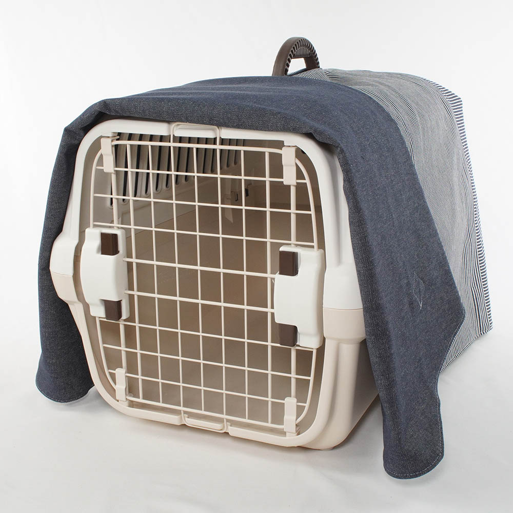 Helen's クレートカバー ヒッコリーデニムネイビー Mサイズ トグルボタン付き