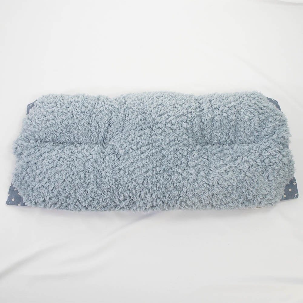 【500円OFF】DOME3ラージ用クッションセット ぷくぷく あごのせクッション＋キャリークッションベッド Mサイズ マカロンブルーファーサックスブルー