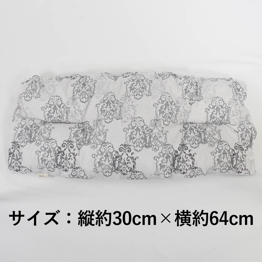 【500円OFF】DOME3ラージ用クッションセット 夏用ぷくぷく あごのせクッション+夏用キャリークッションベッド Mサイズ 東洋紡iCOLD 接触冷感 ヴィンテージダマスク グレー
