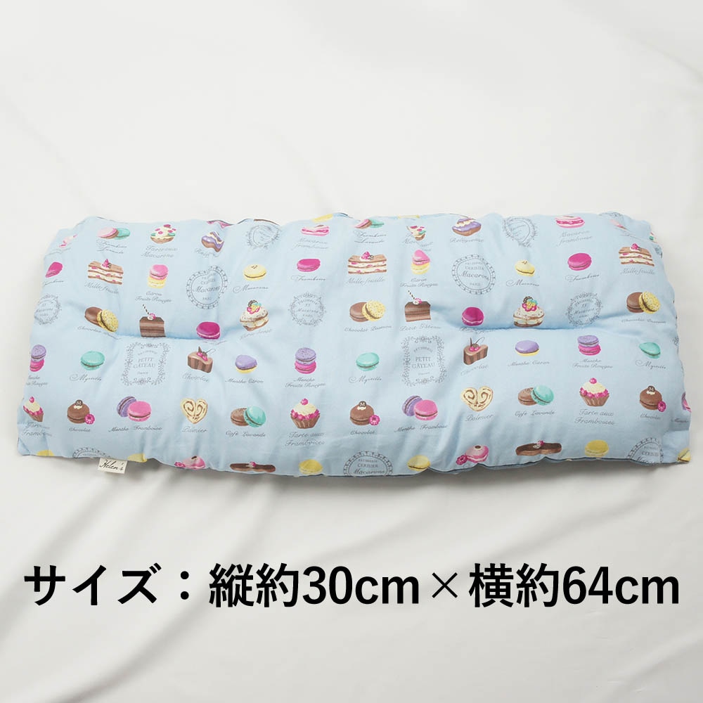 【500円OFF】DOME3ラージ用クッションセット ぷくぷく あごのせクッション＋キャリークッションベッド Mサイズ マカロンブルードット