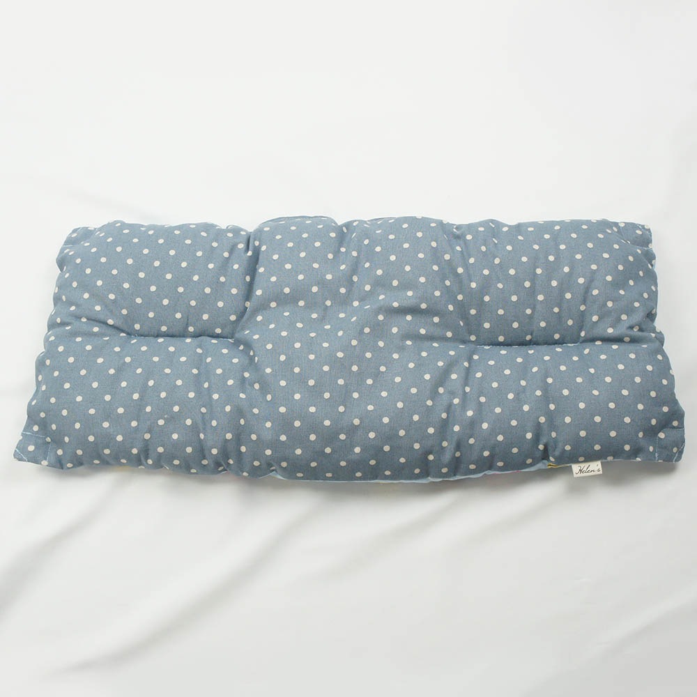 【500円OFF】DOME3ラージ用クッションセット ぷくぷく あごのせクッション＋キャリークッションベッド Mサイズ マカロンブルードット