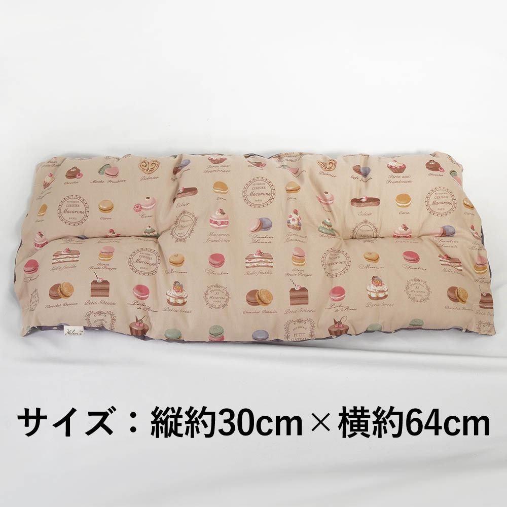 【500円OFF】DOME3ラージ用クッションセット ぷくぷく あごのせクッション＋キャリークッションベッド Mサイズ マカロンベージュドットラベンダー