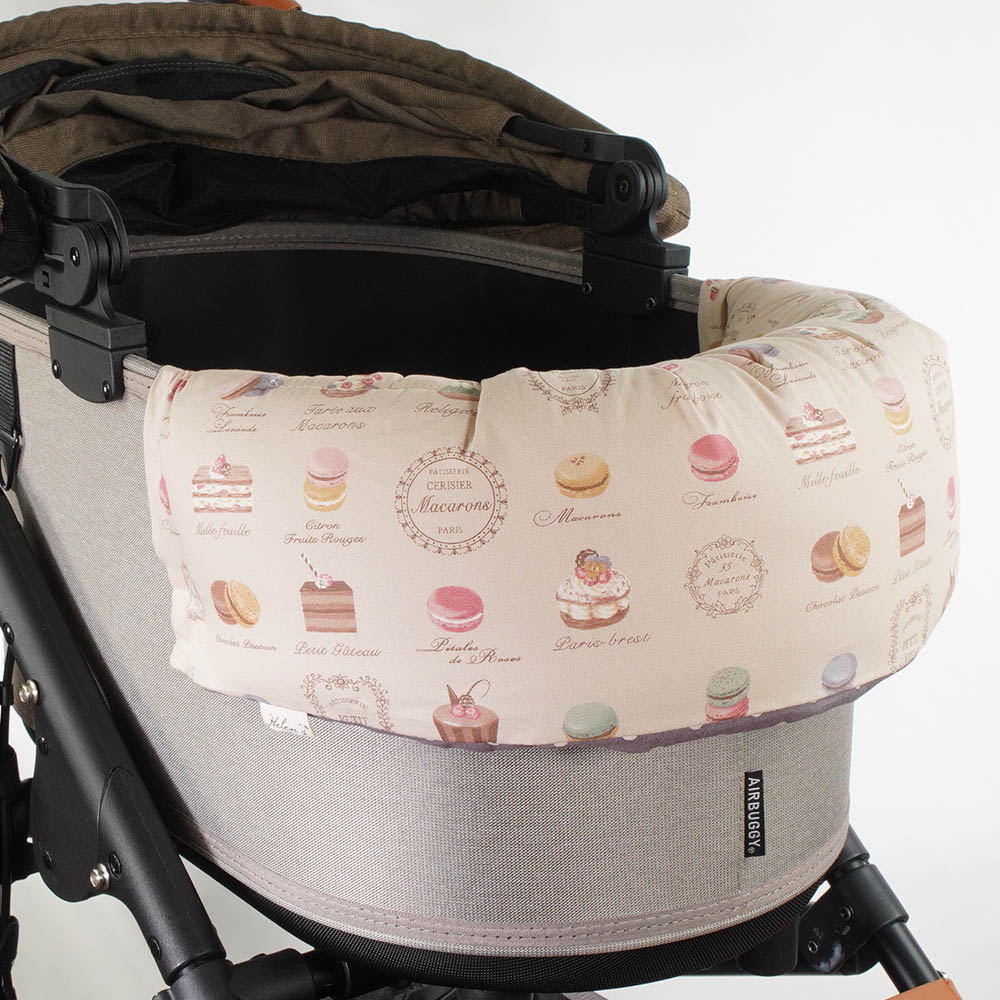 【500円OFF】DOME3ラージ用クッションセット ぷくぷく あごのせクッション＋キャリークッションベッド Mサイズ マカロンベージュドットラベンダー
