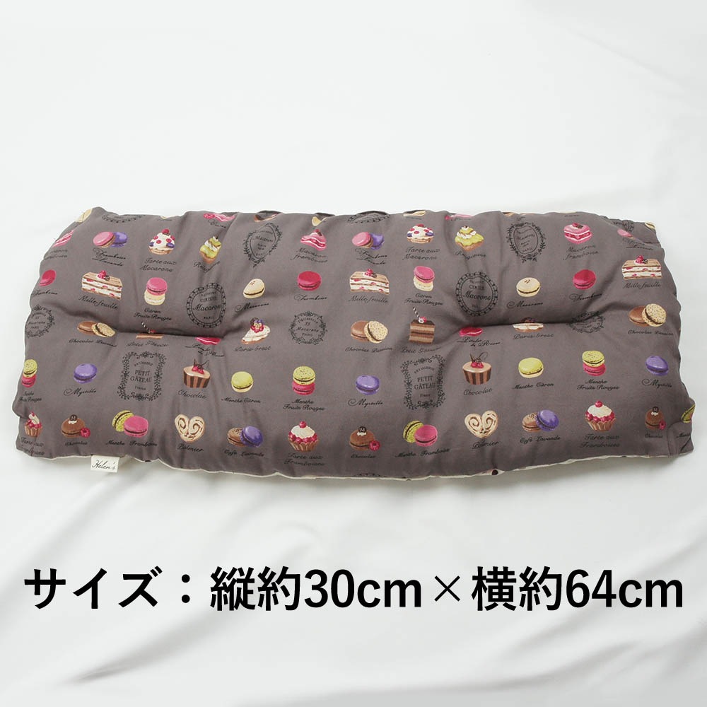 【500円OFF】DOME3ラージ用クッションセット ぷくぷく あごのせクッション＋キャリークッションベッド Mサイズ マカロンチョコドット