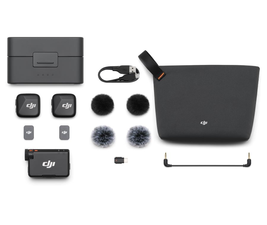 DJI Mic Mini��2 TX + 1 RX + ���ť�������