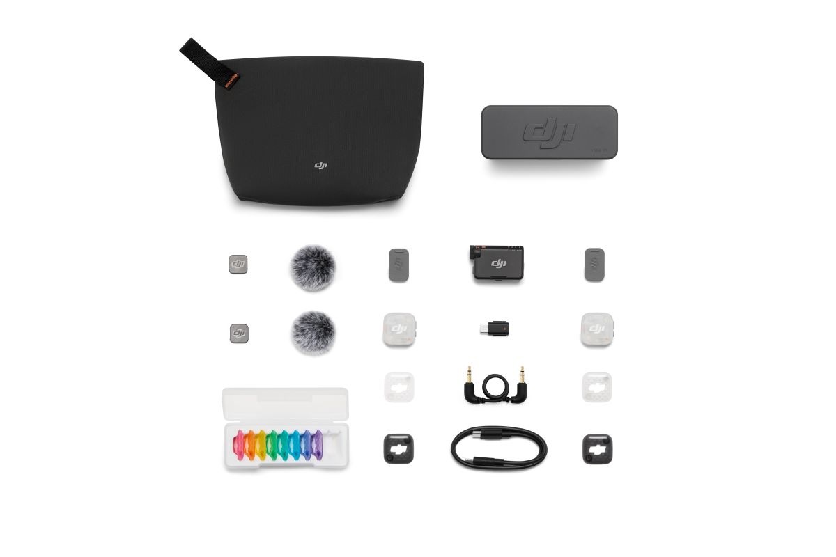 DJI Mic Mini 2S��2 TX + 1 RX + ���ť�������