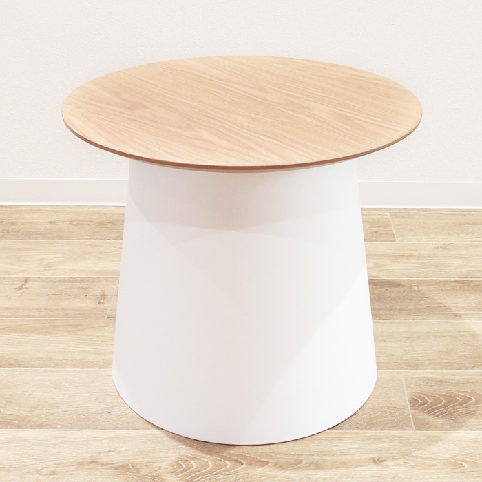 韓国インテリア ラウンドテーブル オフホワイト×クローム脚 399-3016 韓国インテリア ラウンドテーブル オフホワイト×クローム脚 399-3016