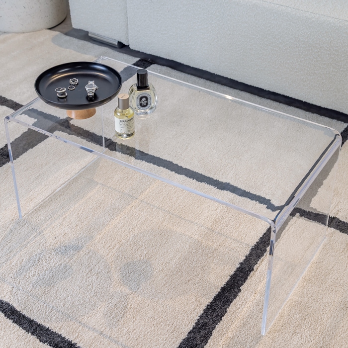 アクリルローテーブル 部屋が広く見える！トレンド家具 韓国風