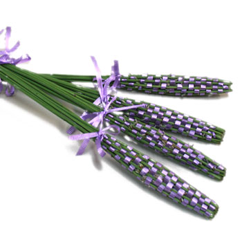 ラベンダースティック　60本　ベルベットリボン訳あり 自然の芳香防虫剤 ラベンダースティック