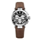 NEWPORT クロノグラフ クオーツ メンズ FKMベルト ネイビー 青文字盤