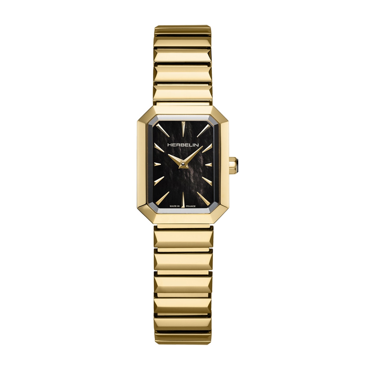 OCTAGON 八角形 クオーツ レディース ファセット ブレス ゴールド