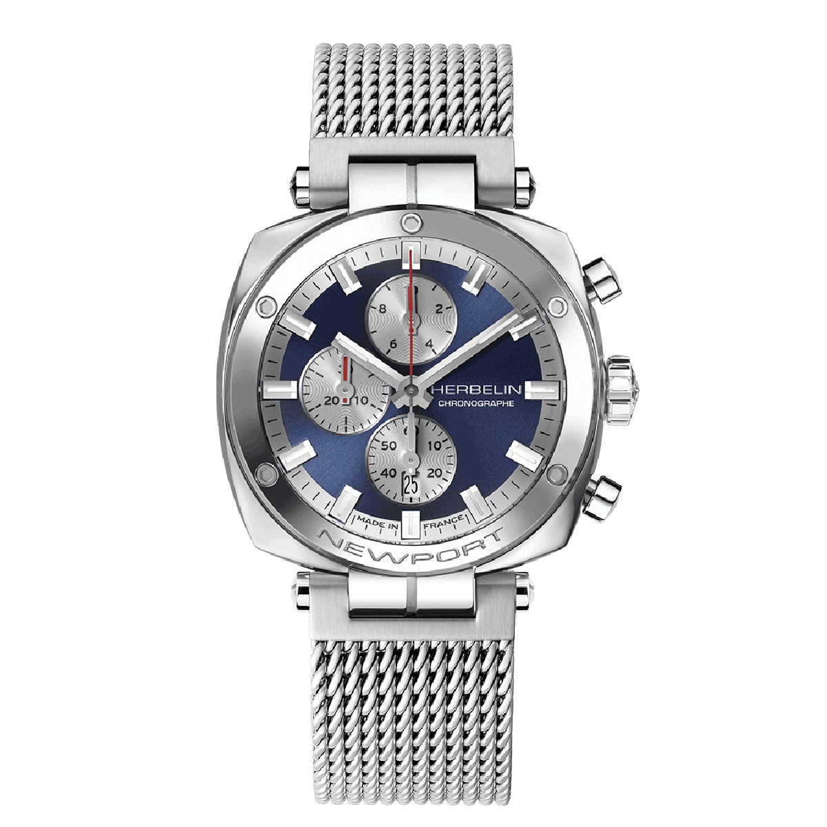 NEWPORT クロノグラフ メンズ HERITAGE クッション スクエア