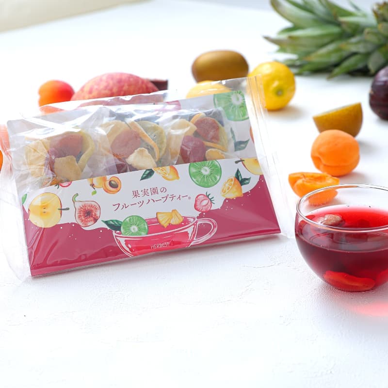 果実園のハーブティー ２個用 トレー型ギフトセット【宅配便限定】｜フルーツティー