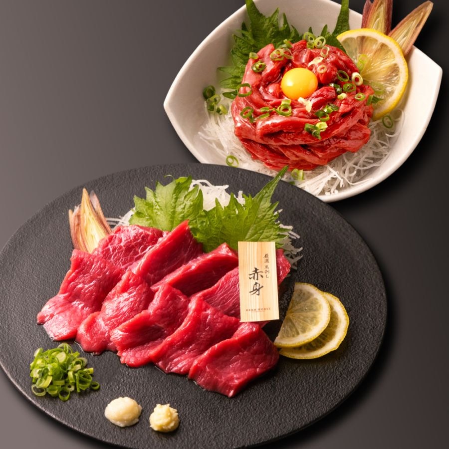 お試し 馬刺し 赤身 ユッケ 2種 約200g 馬刺し 馬刺しセット 馬刺し馬刺し・馬肉通販専門店｜お取り寄せ馬刺し通販