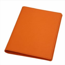 通販限定】A6本革手帳カバー グレース(マンダリンオレンジ)【ネコポス