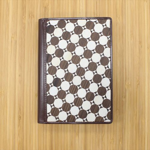 通販限定】A6:箱根寄木細工×NOLTY TOOLS 手帳カバー(黒奴柄):4012