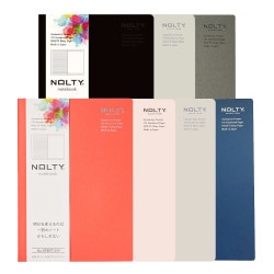 NOLTY ノート A5 ログタイプ(ブラック,グレー,カーキ,オレンジ,ピンク