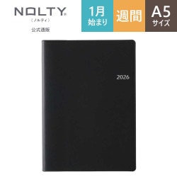 2026年1月始まり手帳 ウィークリー NOLTY(ノルティ) リフレ6(ブラック