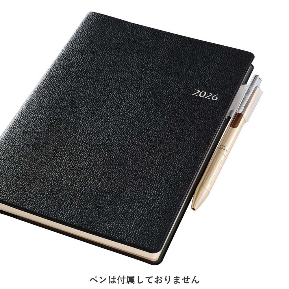 2026年1月始まり手帳 ウィークリー NOLTY(ノルティ) リフレ6(ブラック
