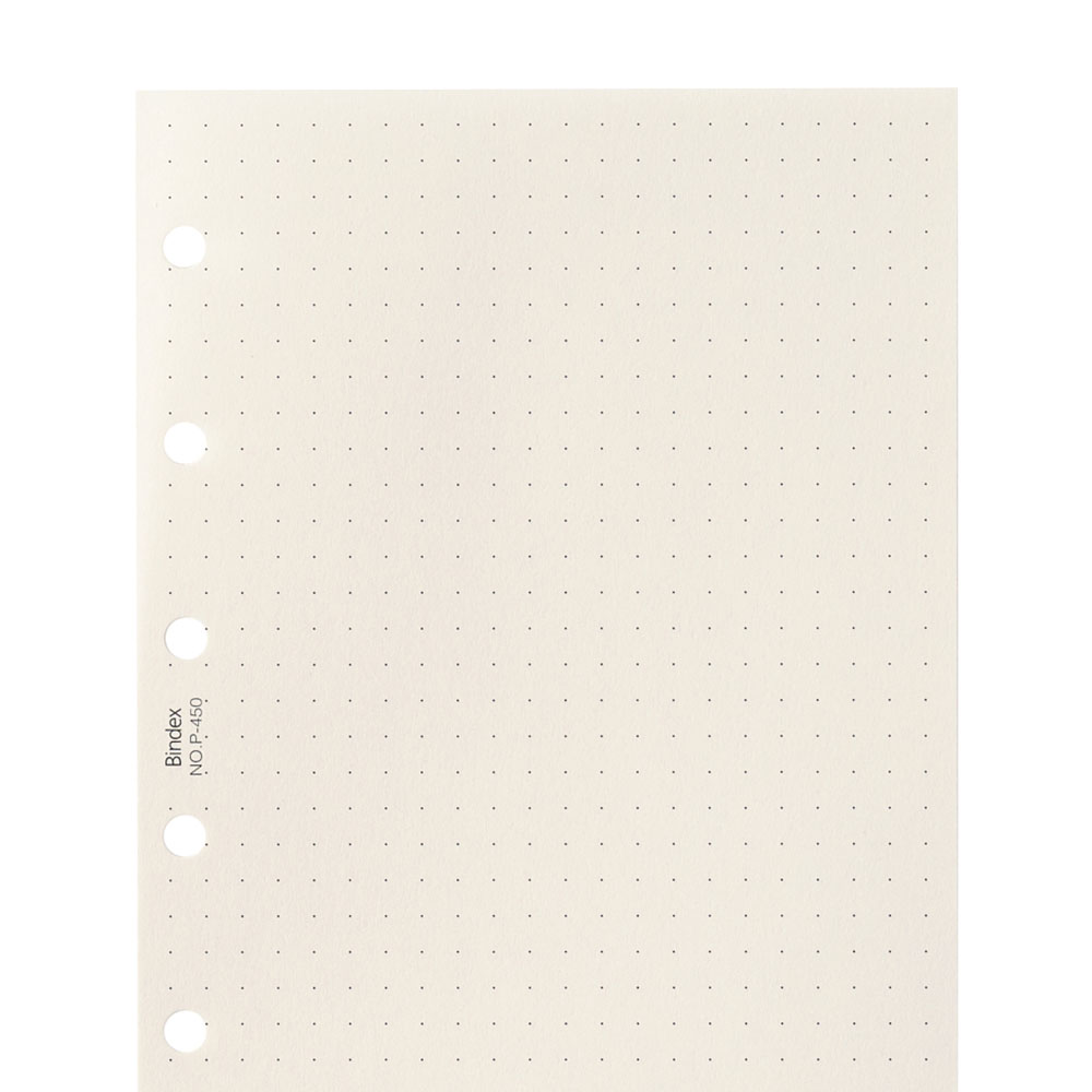 システム手帳用リフィル ミニ6サイズ ドット方眼メモ(100枚入り