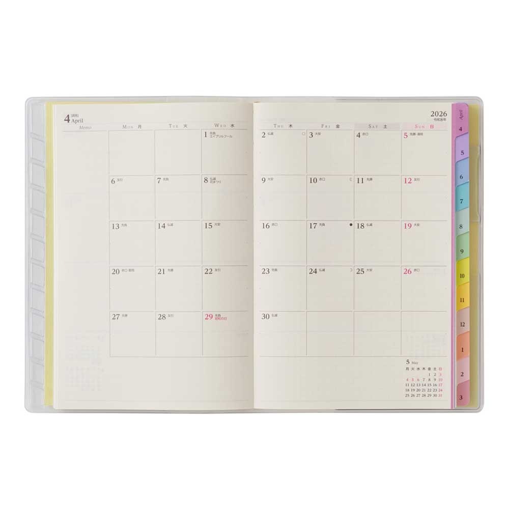 2026年4月始まり 手帳 PAGEM by NOLTY ペイジェムウィークリーB6－i
