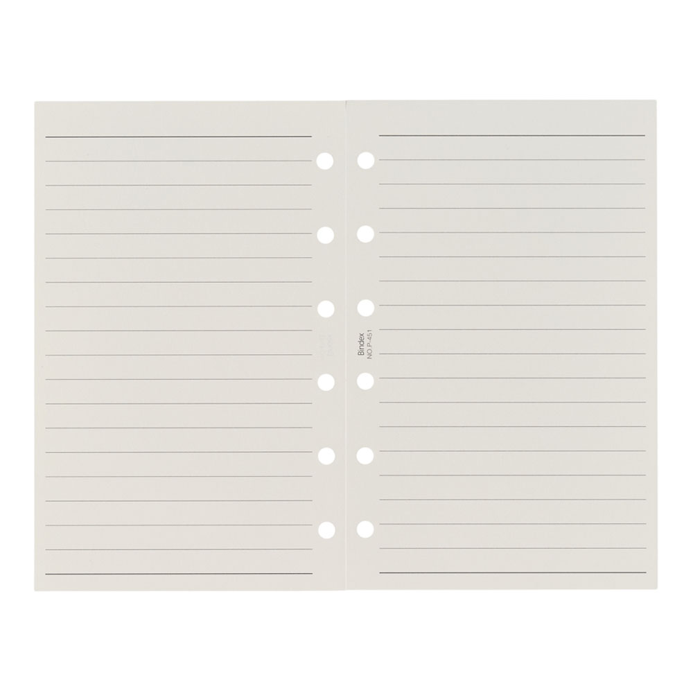 システム手帳用リフィル ミニ6サイズ 太ケイページ 100枚入り